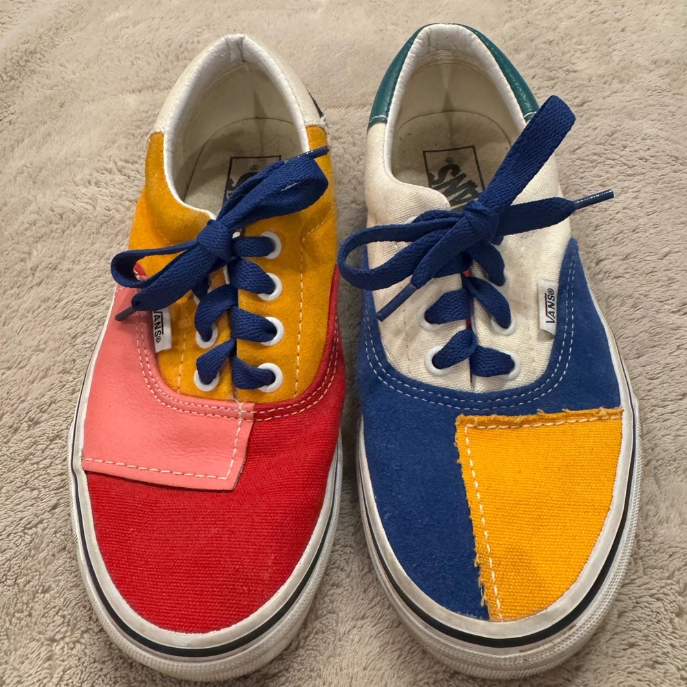 Vans  Colorful Men’s Patchwork Sneakers  Size 5.5